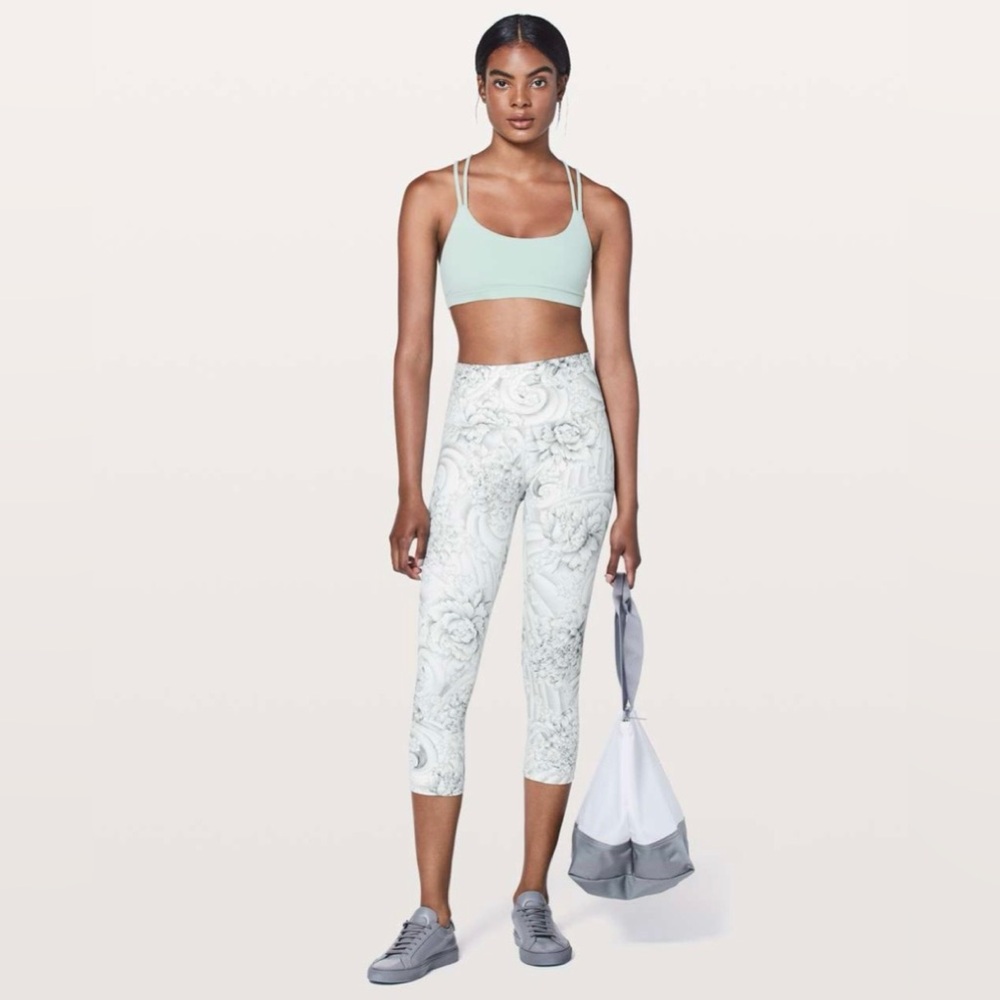 Lululemon Wunder Under Crop (Hi-Rise) *21" in Twine White Multi